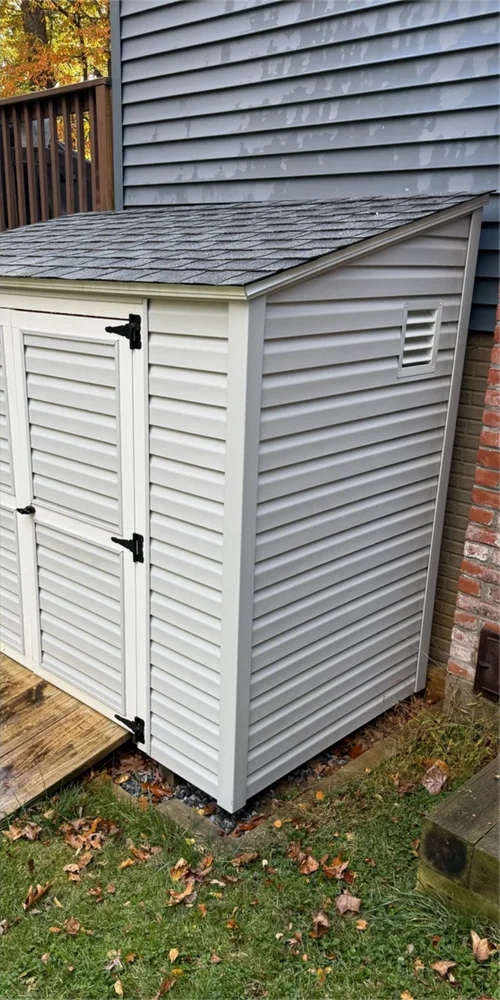 Outbuilding after washing