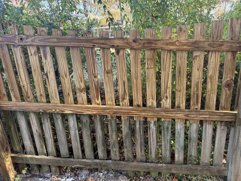 Clean fence detail